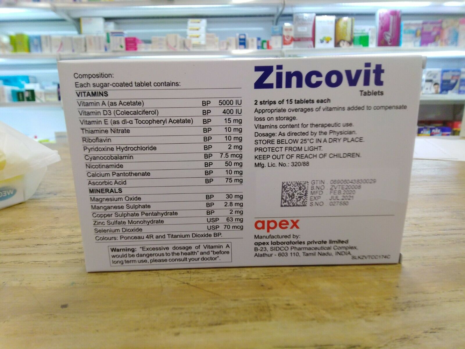 Zincovit